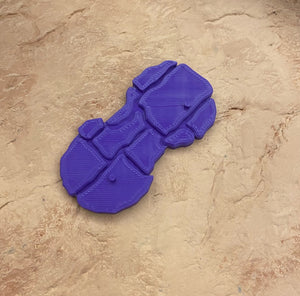 NEW! Rock Base Stands! In 80's Toy Purple! Double Peg, Standard width (QTY 4)