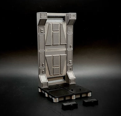 Sci-Fi inspired wall and diorama figure stand for 3.75