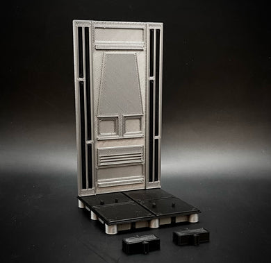 Sci-Fi inspired wall and diorama figure stand for 3.75