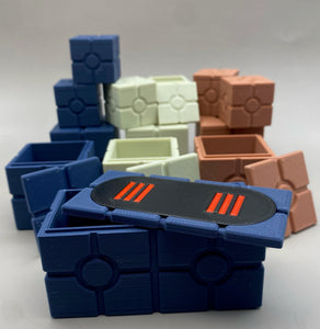 BUNDLE 2 -  Action figure crates accessory with removable tops!