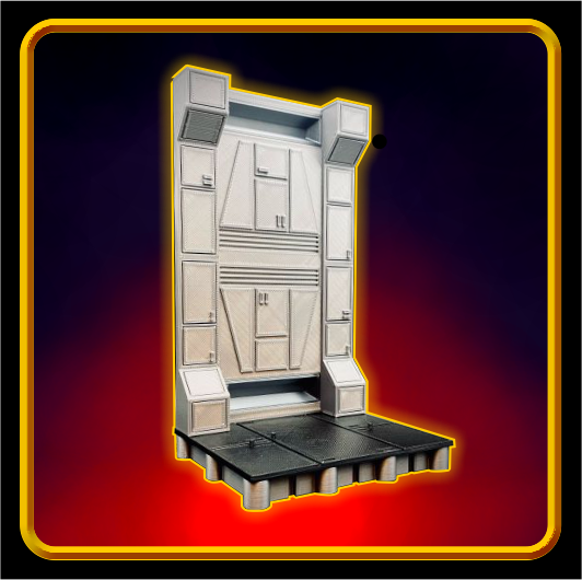 NEW! Sci-Fi inspired wall and diorama figure stand for 6