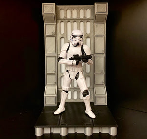 Sci-Fi inspired wall and diorama figure stand for 6" line (Light Wall Version)