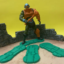 Load image into Gallery viewer, NEW! Rock Base Stands! In 80&#39;s Toy Green and Toy Purple! Double Peg, EXTENDED width (2 pack)