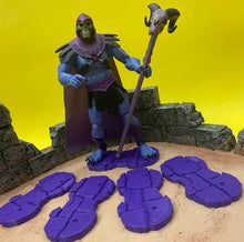 Load image into Gallery viewer, NEW! Rock Base Stands! In 80&#39;s Toy Purple! Double Peg, Standard width (QTY 4)