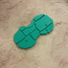 Load image into Gallery viewer, NEW! Rock Base Stands! In 80&#39;s Toy Green and Toy Purple! Double Peg, Standard width (2 pack))