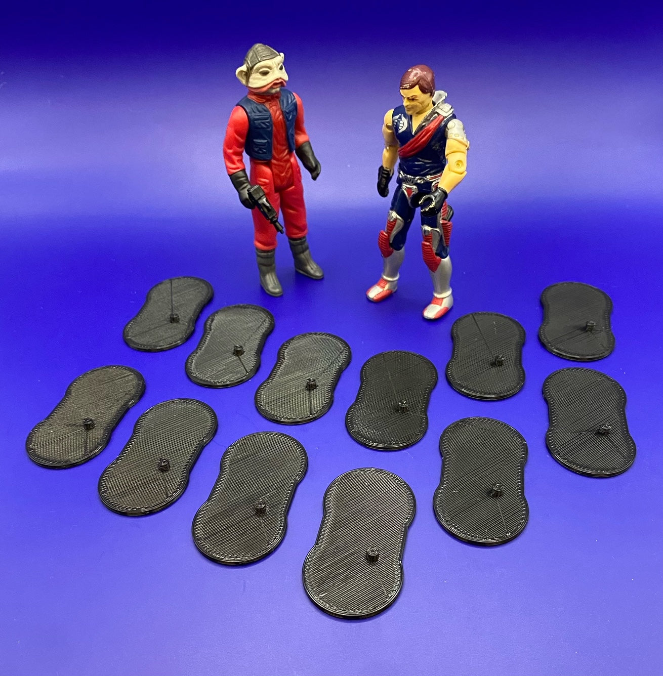 3.75 inch action figure stands (qty 12 pieces) Small Peg