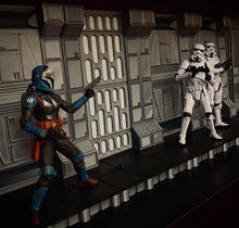 Load image into Gallery viewer, NEW! Sci-Fi inspired wall and diorama figure stand for 6&quot; line (Wall Design 2)