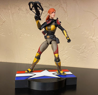 Explosion diorama action figure stand for 6